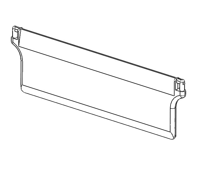 Dolní závaží vertikální žaluzie 127mm 